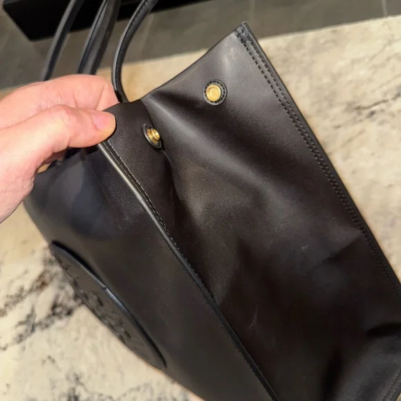 Tory Burch Black Leather Tote - Picture 4 of 5